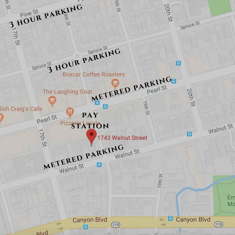 Downtown Boulder Parking Map