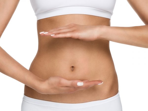 Woman's Stomach Gut Health